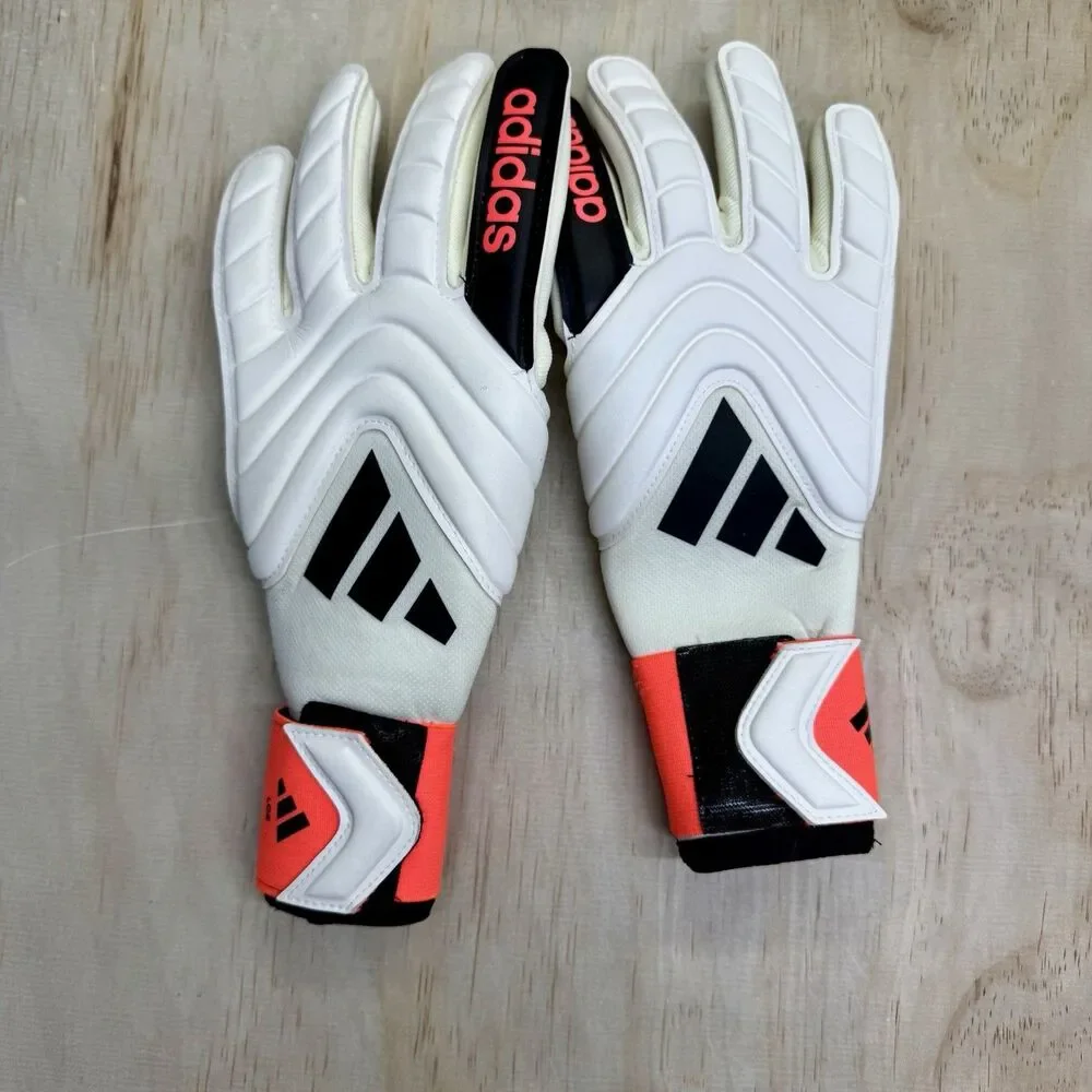 NEW adidas Copa GL League Goalkeeper Gloves Ivory Solar Red Black IQ4011 Size 8
